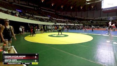 National 6-8 130 Round 3 - Griffin Keipe, Great Neck Wrestling Club vs Zayden Wyche-boone, Warmup Gang Wrestling Club