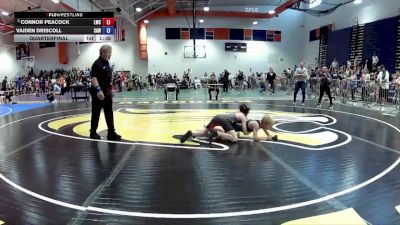 70 lbs Quarterfinal - Connor Peacock, Legend Wrestling Club vs Vaiden Driscoll, South Augusta Wrestling