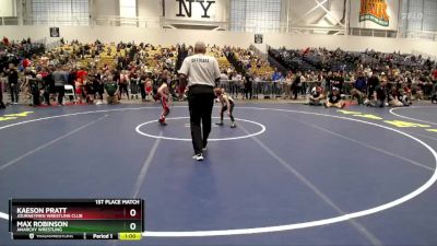 50 lbs 1st Place Match - Kaeson Pratt, Journeymen Wrestling Club vs Max Robinson, Anarchy Wrestling