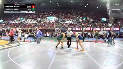 G - 190 lbs Quarterfinal - Kittalla Wise, Great Falls Cmr Girls vs Madilyn Juelke, Custer Co. (Miles City) Girls