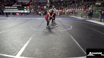 80 lbs Cons. Round 2 - Brylee Hopkins, The Best Wrestler vs Lilyth McConnell, Russell Wrestling Club
