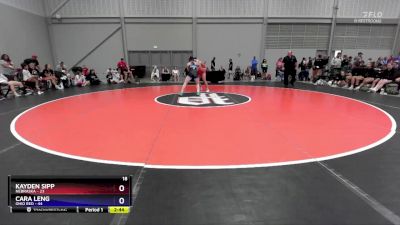 145 lbs Placement Matches (8 Team) - Kayden Sipp, Nebraska vs Cara Leng, Ohio Red