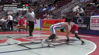 127 lbs Quarterfinal - Auston Kosanovic, Avonworth vs Freddy Bachmann, Faith Christian
