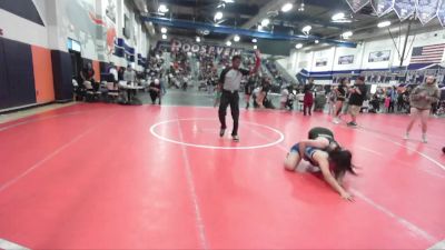 122 lbs Champ. Round 1 - Izzy Frost, Northview vs Giselle Gonzalez, GWC/Tigers