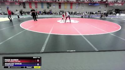 145 A Champ. Round 1 - Khadijah Sanusi, Sacred Heart vs Paige Barber, William Jewell College