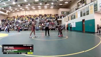157 lbs Cons. Round 2 - ST. GAVIN OVERBY, CLEVELAND HEIGHTS vs Gabe Vance, SPRINGFIELD(Akron)