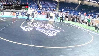 D2-138 lbs 7th Place Match - Caden Byrum, Mason vs Keegan Miller, Madison Heights Lamphere