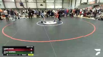 138 lbs Cons. Round 2 - John Hayes, OR vs Evan Warren, WA