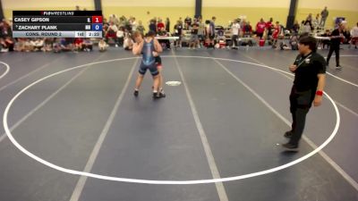 190 lbs Cons. Round 2 - Casey Gipson, IL vs Zachary Plank, MN