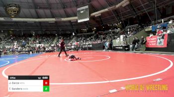 37 lbs Semifinal - Jayden Garza, Wesley Wrestling Club vs Trey Sanders, Mat Assassins