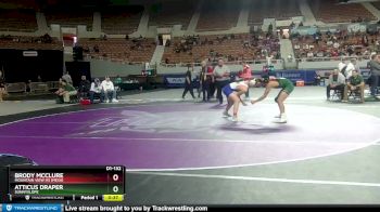 D1-132 lbs Cons. Round 2 - Atticus Draper, Sunnyslope vs Brody McClure, Mountain View Hs (Mesa)