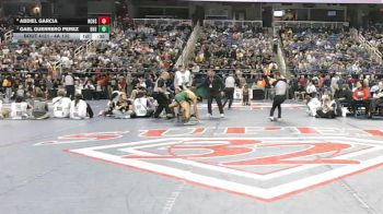 4A 132 lbs Cons. Semi - Abdiel Garcia, Newton-Conover High School vs Gael Guerrero Perez, Bunn High School