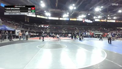 190 lbs Champ. Round 3 - Elijah Dilworth, Soda Springs vs John Spilotros, McCall