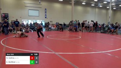 106 lbs 7th Place - Noah Collins, HS Phoenix WC vs Sawyer Wolfkiel, HS Bad Karma