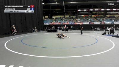 131 lbs Cons. Round 2 - Bryce White, Oklahoma City vs Bronwyn Brenneman, William Penn