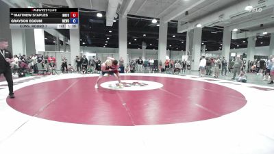 U17 FS - 71 lbs Cons. Round 7 - Matthew Staples, Midwest Regional Training Center vs Grayson Eggum, MN Elite Wrestling Club