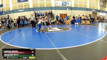 59 lbs Round 2 (10 Team) - Sebastian Valle, East Noble TUF vs Dawson Brown, Indian Creek Wrestling Club (M)