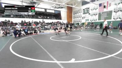 132 lbs Cons. Round 2 - Ronnie Quiroa, Warren vs Ledger Fuller, Calabasas