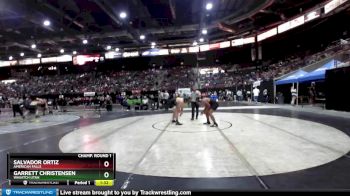 220 lbs Champ. Round 1 - Garrett Christensen, Wasatch Utah vs Salvador Ortiz, American Falls