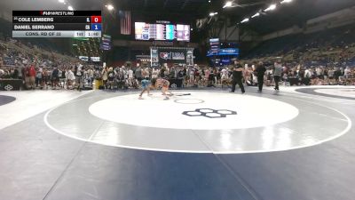 106 lbs Cons. Rd Of 32 - Cole Lemberg, Illinois vs Daniel Serrano, California