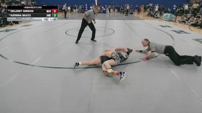 107 lbs Champ. Round 1 - Katrina Mucci, Jamestown vs Delaney Emison, Mountain View