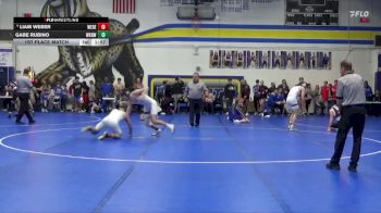 157 lbs 1st Place Match - Liam Weber, West Delaware, Manchester vs Gabe Rubino, Waukee Northwest