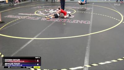 49 lbs 5th Place Match - Zayden Ostler, Anchor Kings Wrestling Club vs Brynjar Foust, Mid Valley Wrestling Club