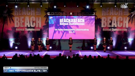 L1 - Rec Performance Elite - 14Y [2026 Day 2 Cyclones] 2026 ACDA Reach the Beach Rec Nationals