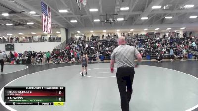 85 lbs Quarterfinal - Ryder Schultz, Platte County vs Kai Weiss, Team Hammer Wrestling Academy