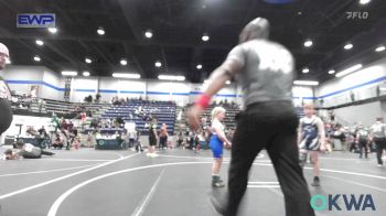 90/100 lbs 3rd Place - Alaric Simmons, Southmoore SaberCats Wrestling vs Kaideson Coughlan, Noble Takedown Club