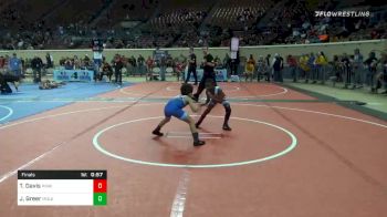 55 lbs Final - Tajuan Davis, Tulsa McClain Pin-King All Stars vs Jett Greer, Team Molenda