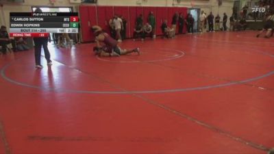 285 lbs Champ. Round 1 - Edwin Hopkins, Cerritos College vs Carlos Sutton, Mt. Sac