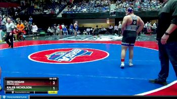 3A-215 lbs Semifinal - Kaleb Nicholson, Pickens vs Seth Hogan, Monroe Area