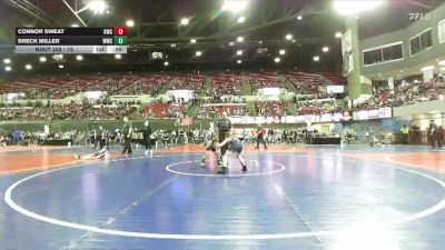 78 lbs Quarterfinal - Breck Miller, Worland Wrestling Club vs Connor Sweat, Kalispell Wrestling Club