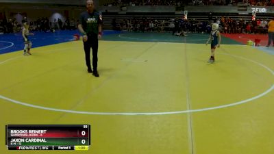 55 lbs Semis & 1st Wrestleback (8 Team) - Jaxon Cardinal, K-M vs Brooks Reinert, Watertown-Mayer