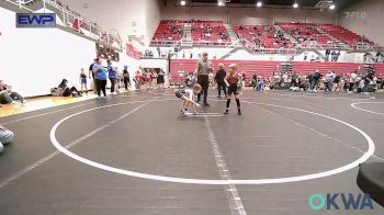 58 lbs Quarterfinal - Dwaine Goldsberry, Weatherford Youth Wrestling vs Mitchell Little, Standfast