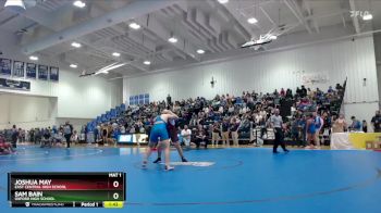 285 lbs Champ. Round 1 - Sam Bain, Oxford High School vs Joshua May, East Central High School