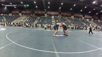 285 lbs Cons. Round 2 - Brandon Lively, Brewton-Parker (GA) vs John Arellano, Brewton-Parker (GA)