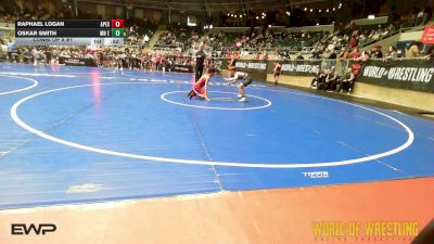 85 lbs Consi Of 8 #1 - Raphael Logan, Apex vs Oskar Smith, MN Elite
