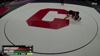 Cons. Round 2 - Raina Krebs, Summerland Girls vs Lizbeth Gonzalez, West Point-Beemer Girls