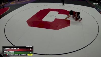 Cons. Round 2 - Raina Krebs, Summerland Girls vs Lizbeth Gonzalez, West Point-Beemer Girls
