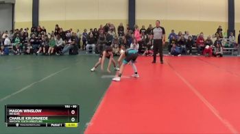 80 lbs Cons. Round 4 - Charlie Krumwiede, Wayzata Youth Wrestling vs Mason Winslow, MN Elite