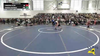 102 lbs Cons. Round 2 - Preston Allen, Club Not Listed vs Mason Chapman, Pittsford Panthers Wrestling Club