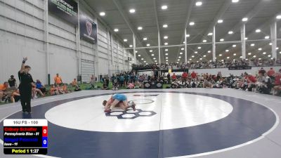 100 lbs Cidney Schaffer, Pennsylvania Blue vs Abigail Peterson, Iowa