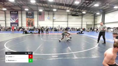 132 lbs Consi Of 16 #2 - Jack Lowe, WV vs J'Veion Redmon, GA