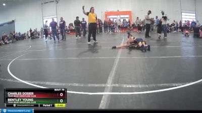 66 lbs Round 5 - Bentley Young, Team Bear Wrestling Club vs Charles Dosier, Team Bear Wrestling Club