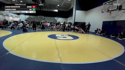 108 lbs Cons. Round 2 - Aaron Chun, University High School vs Logan Musgrave, Rim Of The World High School