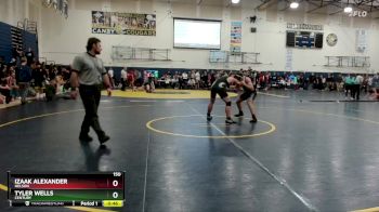 150 lbs Cons. Round 3 - Tyler Wells, Century vs Izaak Alexander, Nelson