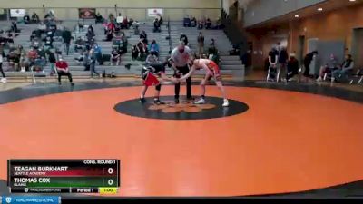 132 lbs Cons. Round 1 - Thomas Cox, Blaine vs Teagan Burkhart, Seattle Academy