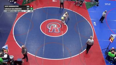 132 lbs Consi Of 16 #2 - Jack Simmington, Great Valley vs Lincoln Golomboski, Mifflinburg